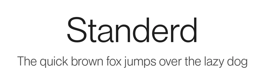 Standerd by Craft Supply Co. — Sans Serif Font
