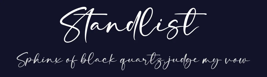 Standlist by Ramli Setiadi — Script Handwritten Font — thumbnail 2