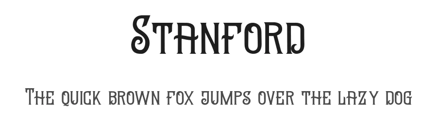 Stanford by InspiraType — Decorative Font