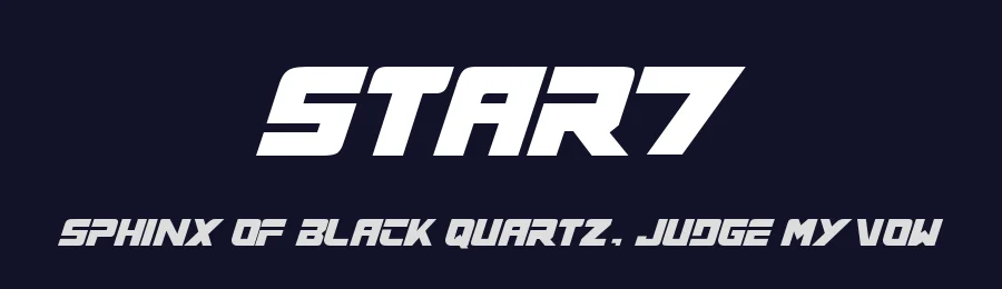 Star7 by GFR Creative — Display Font — thumbnail 2