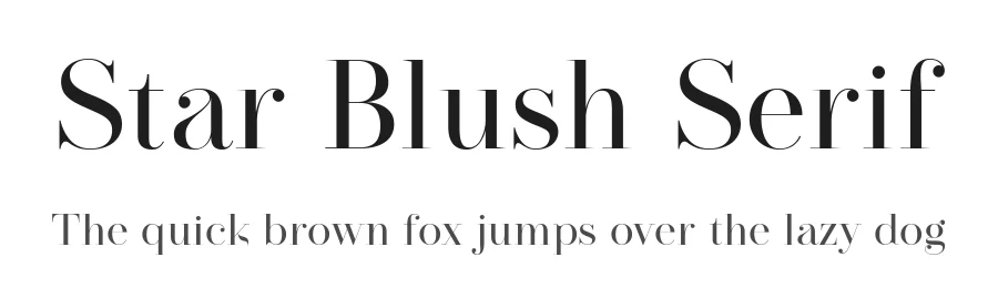 Star Blush Serif