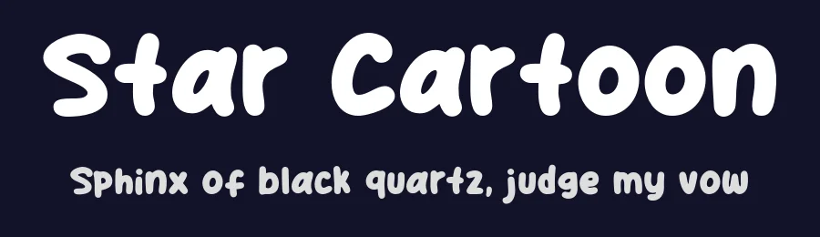 Star Cartoon by Khurasan — Decorative Font — thumbnail 2