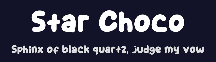 Star Choco by Khurasan — Decorative Font — thumbnail 2