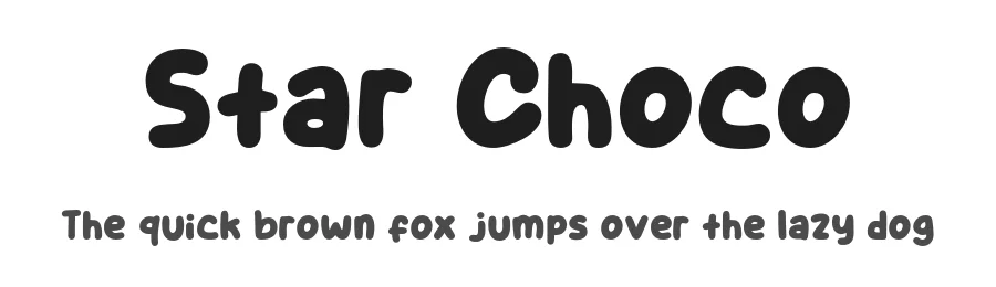 Star Choco by Khurasan — Decorative Font