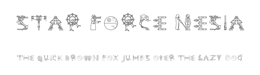 Star Force Nesia by Elohin — Decorative Font