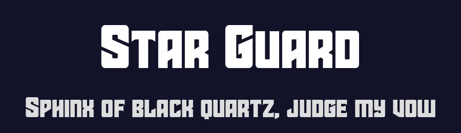 Star Guard by Iconian Fonts — Display Font — thumbnail 2