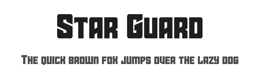 Star Guard by Iconian Fonts — Display Font