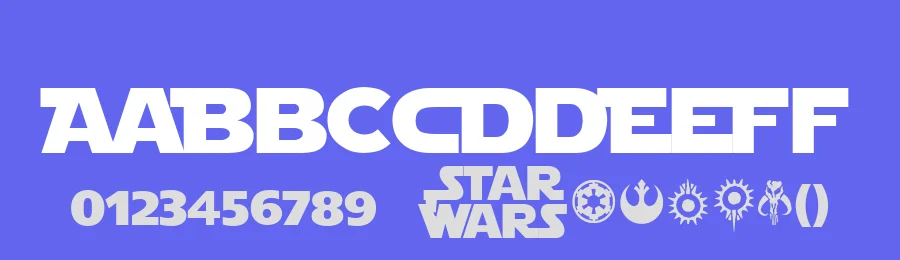 Star Jedi by Boba Fonts — Display Font — thumbnail 3