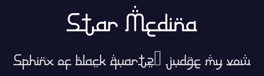 Star Medina by Ishmael Studio — Decorative Font — thumbnail 2
