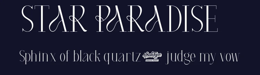 Star Paradise by Noah Type — Decorative Font — thumbnail 2