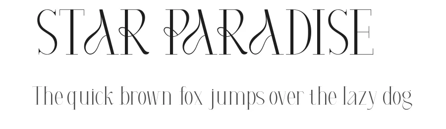 Star Paradise by Noah Type — Decorative Font