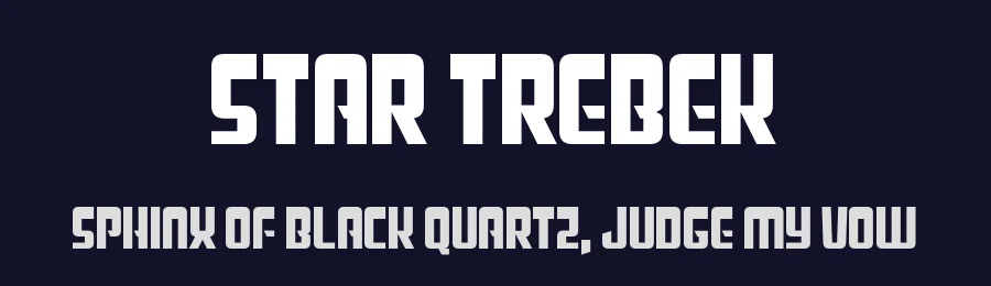 Star Trebek by Chequered Ink — Decorative Font — thumbnail 2