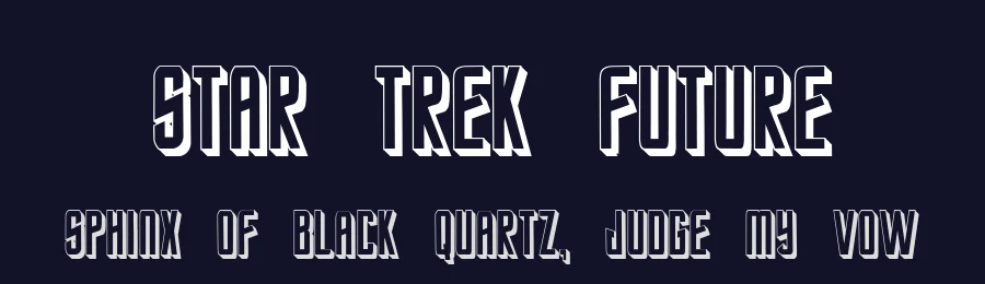 Star Trek Future by Alphabet&Type® — Display Font — thumbnail 2