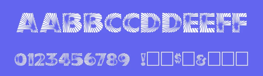 Starbust by David Rakowski — Decorative Font — thumbnail 3