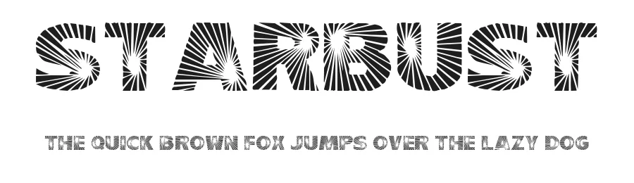 Starbust by David Rakowski — Decorative Font