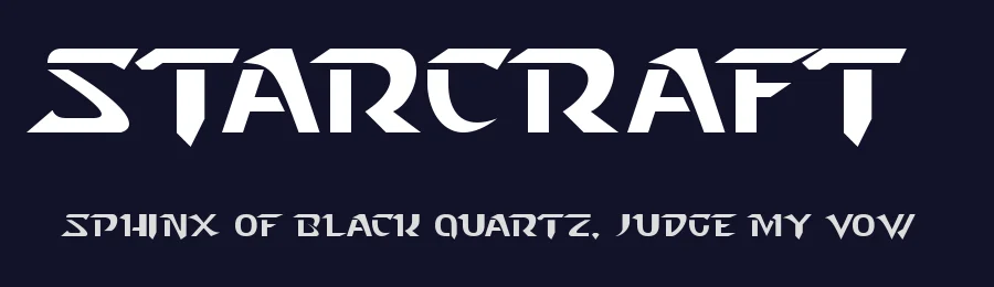 Starcraft by Pixel Sagas — Display Font — thumbnail 2