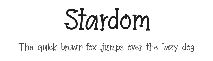 Stardom by Tate Amos — Decorative Font