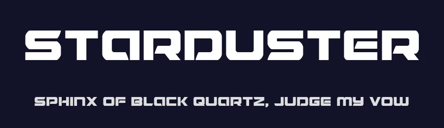 Starduster by Iconian Fonts — Display Font — thumbnail 2