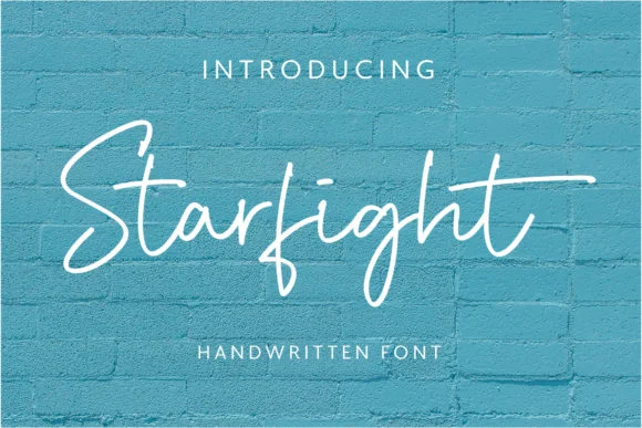 Starfight Font by sancreastd. — Script Handwritten Font
