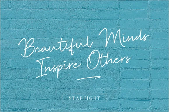 Starfight Font by sancreastd. — Script Handwritten Font — thumbnail 3