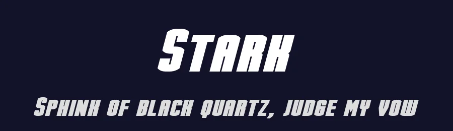 Stark by Pixel Sagas — Display Font — thumbnail 2
