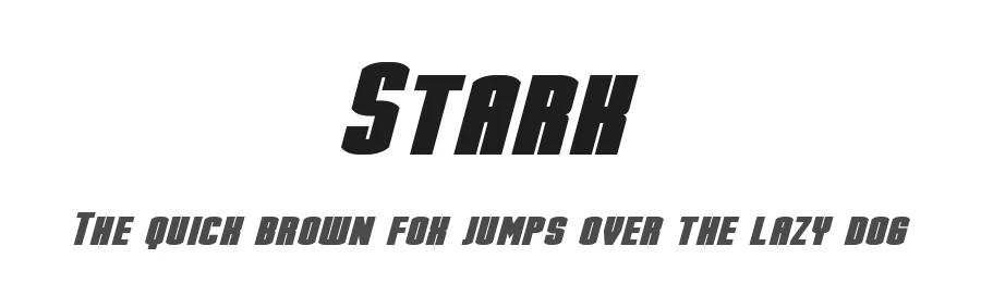 Stark by Pixel Sagas — Display Font