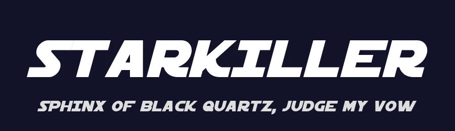 Starkiller by Pixel Sagas — Display Font — thumbnail 2