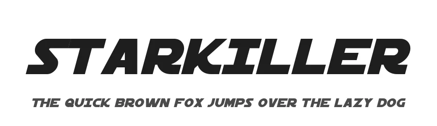 Starkiller by Pixel Sagas — Display Font
