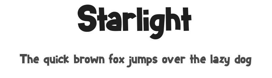 Starlight by Sahirul Iman — Decorative Font