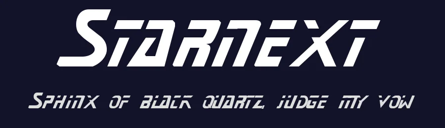 Starnext — Display Font — thumbnail 2