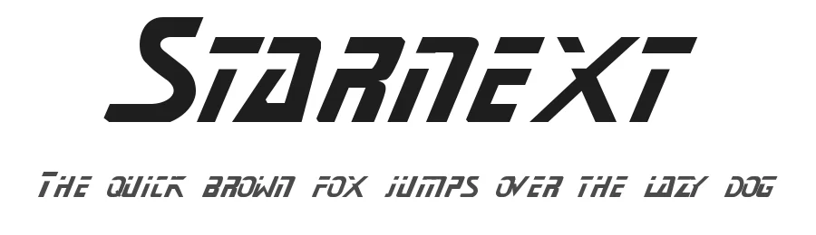 Starnext — Display Font