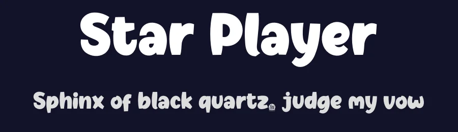 Star Player by twinletter — Decorative Font — thumbnail 2