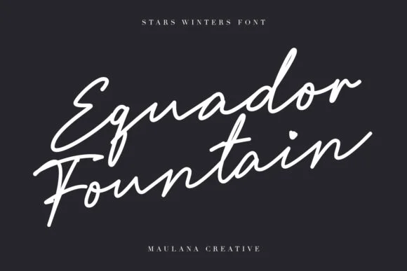 Stars Winters Font by Maulana Creative — Script Handwritten Font — thumbnail 4