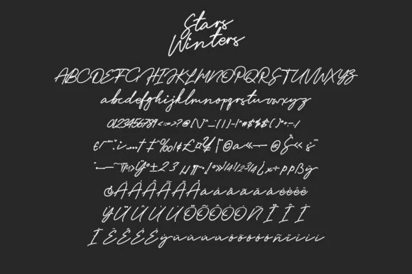 Stars Winters Font by Maulana Creative — Script Handwritten Font — thumbnail 7