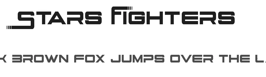 Stars Fighters by imagex โ Display Font