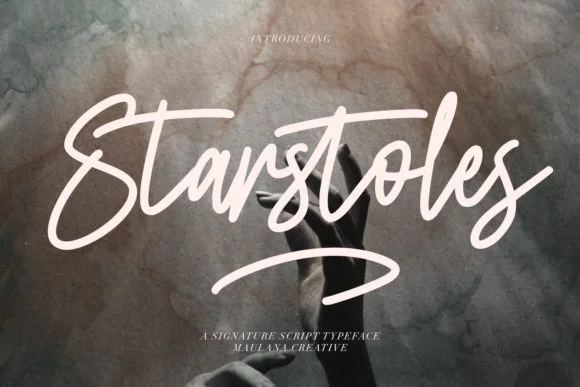 Starstoles Font by Maulana Creative — Script Handwritten Font