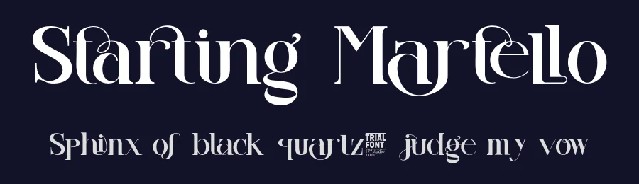 Starting Martello by 177Studio — Serif Font — thumbnail 2