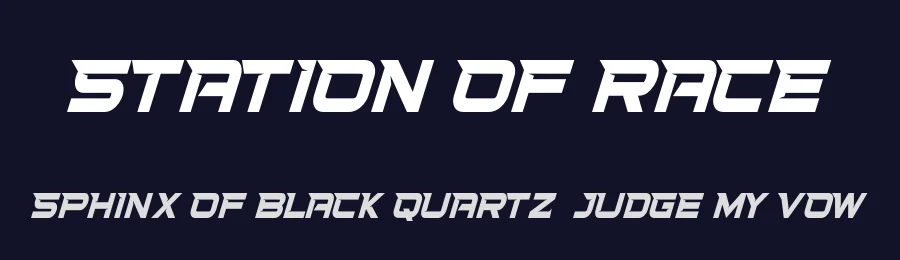 Station Of Race by Fachranheit — Display Font — thumbnail 2