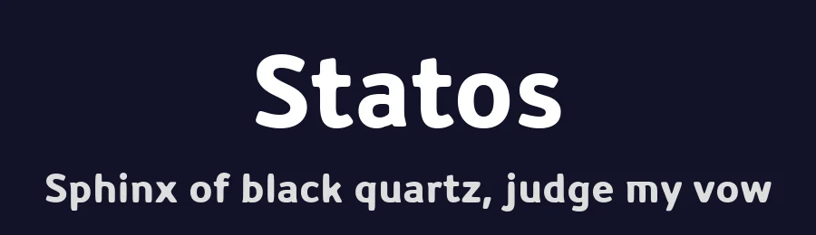 Statos by deFharo — Decorative Font — thumbnail 2