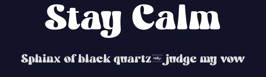 Stay Calm by Nathatype — Decorative Font — thumbnail 2