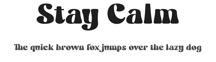 Stay Calm by Nathatype — Decorative Font