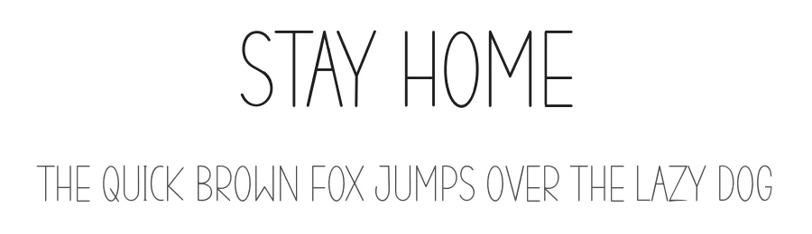Stay Home by K_IN Studio β Sans Serif Font