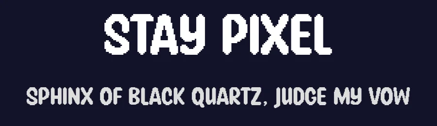 Stay Pixel by Niskala Huruf — Display Font — thumbnail 2