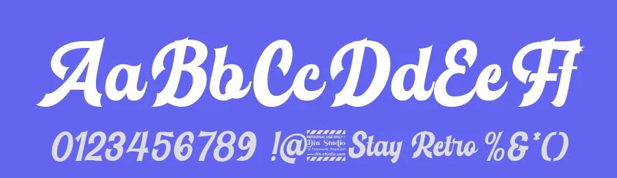 Stay Retro by Din Studio — Script Handwritten Font — thumbnail 3