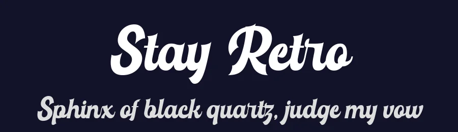 Stay Retro by Din Studio — Script Handwritten Font — thumbnail 2