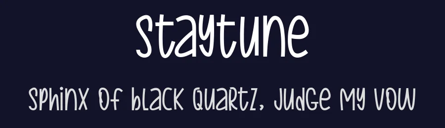 Staytune by share font — Decorative Font — thumbnail 2