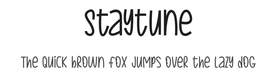Staytune by share font — Decorative Font