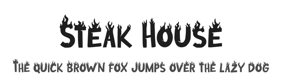 Steak House by Typefactoryco β Decorative Font