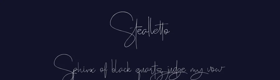 Stealletto by Rochart Studio — Script Handwritten Font — thumbnail 2