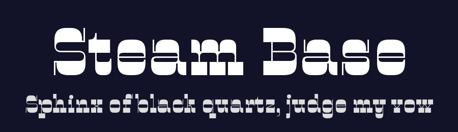 Steam Base by Type Forward Foundry — Decorative Font — thumbnail 2